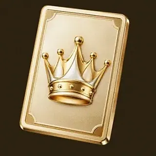 Crowned casino card — Roospin